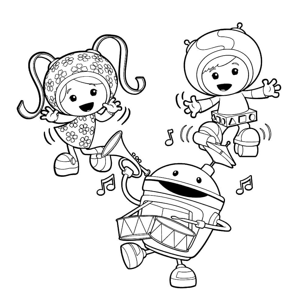 Coloriage L’adorable équipe Umizoomi à imprimer