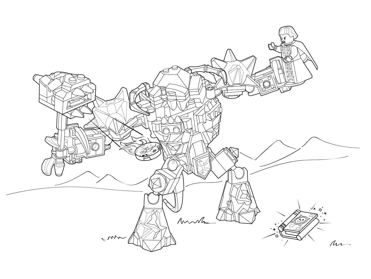 Coloriage Lego Nexo Knights gratuit pour les enfants