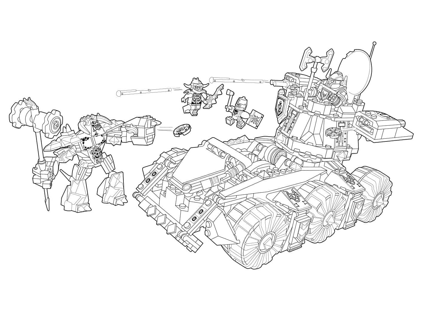 Coloriage Lego Nexo Knights imprimable gratuitement