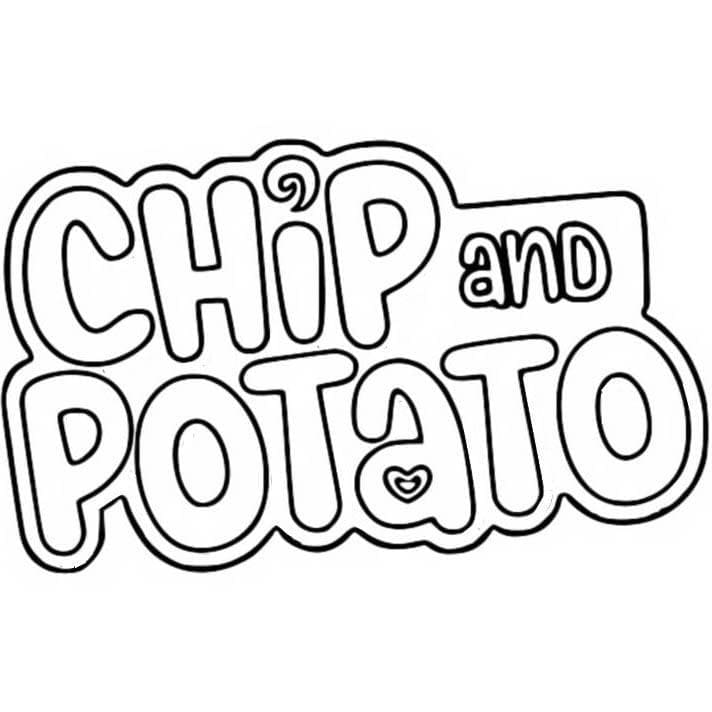 Coloriage Logo de Chips et de pommes de terre