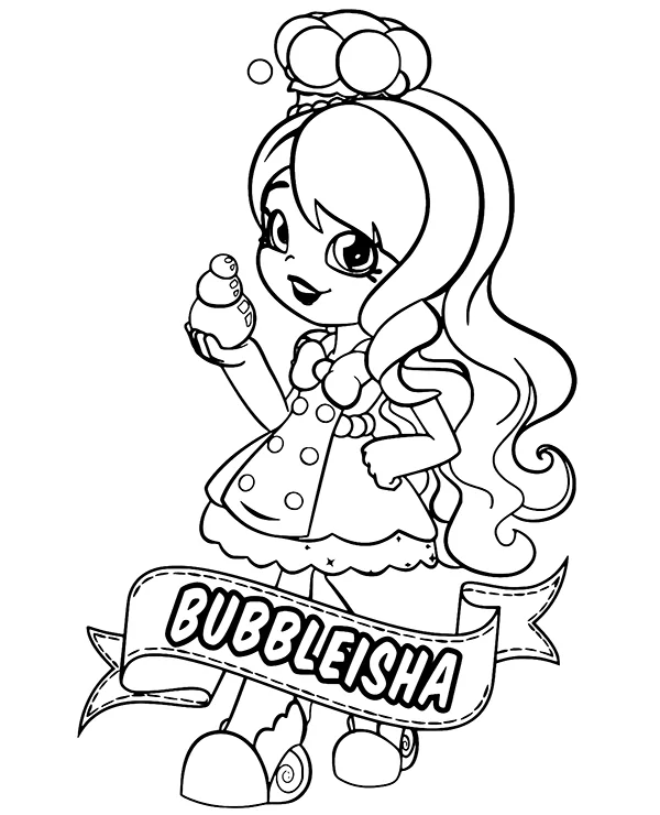 Coloriage Mignonne Bubbleisha