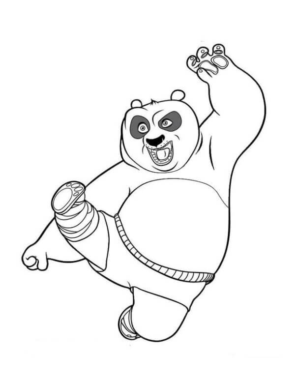 Coloriage Kung Fu Panda à imprimer