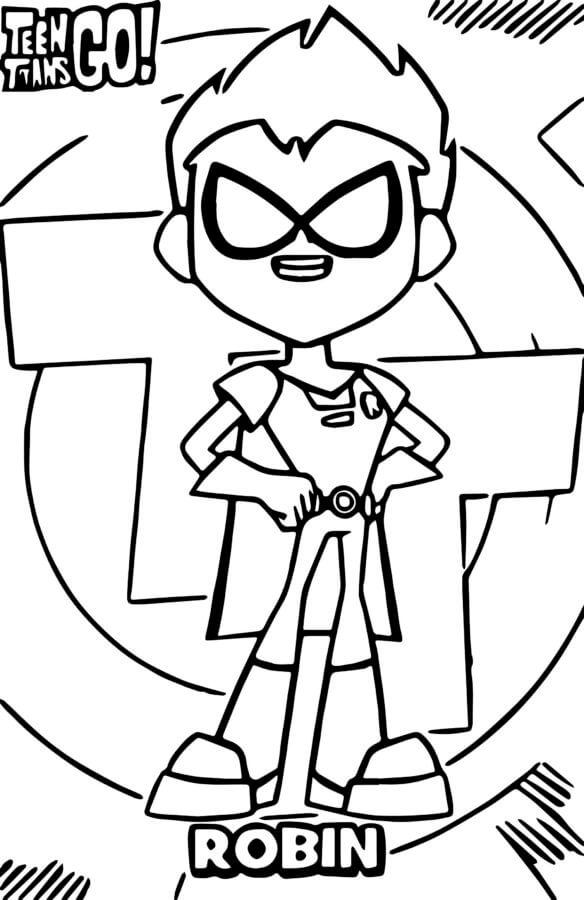 Coloriage Robin sans peur à imprimer