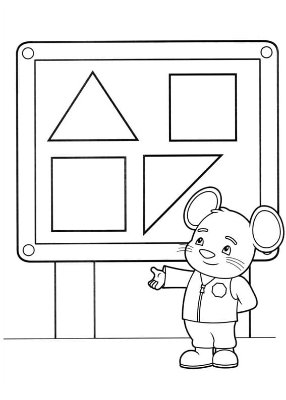 Coloriage Souris de porte d'Umizoomi