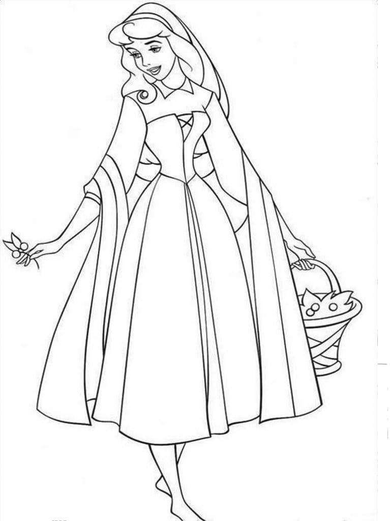 Coloriage Aurore adorable