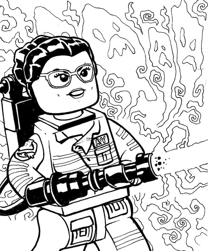 Coloriage Chasseurs de fantômes en Lego