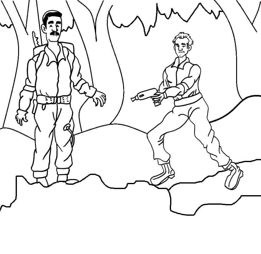 Coloriage Chasseurs de fantômes gratuits