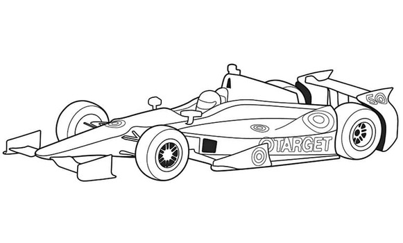 Coloriage Dessin de la Formule 1