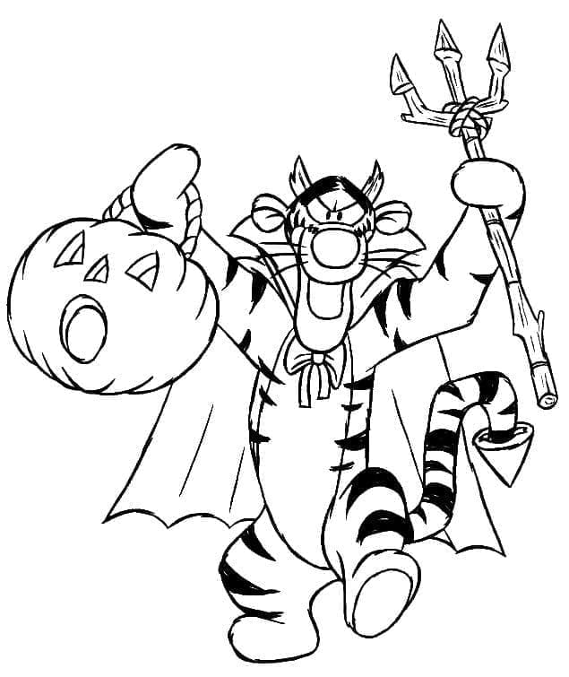 Coloriage Dessin Disney Halloween gratuit