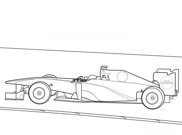 Coloriage Dessin Formule 1 Sauber C30