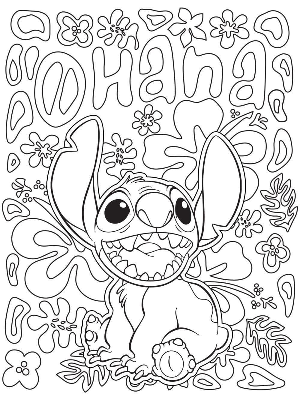 Coloriage Dessin Stitch Disney Adulte