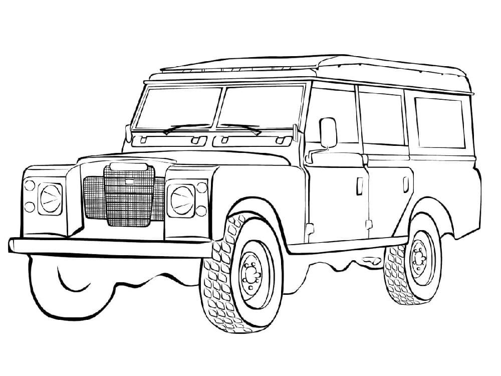 Coloriage Dessiner 4x4 Jeep