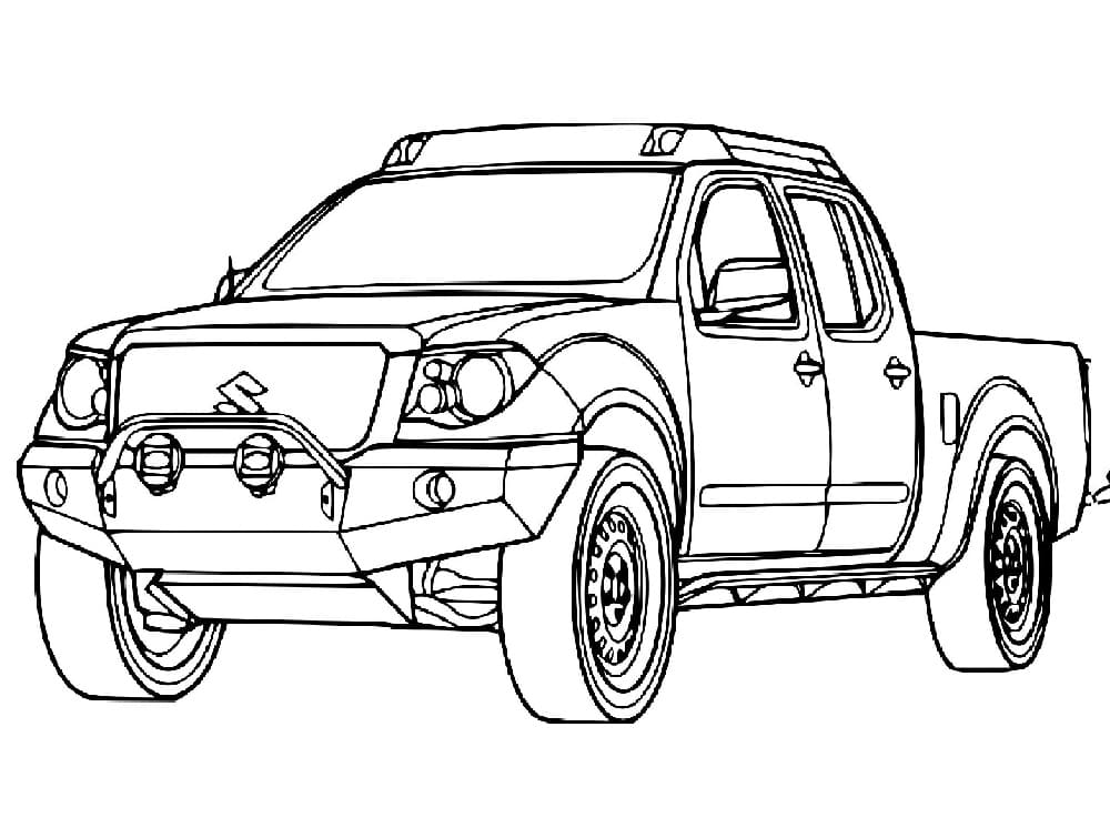 Coloriage Dessiner 4x4 Suzuki