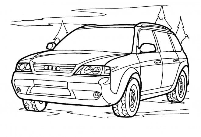 Coloriage Dessiner Audi 4 x 4