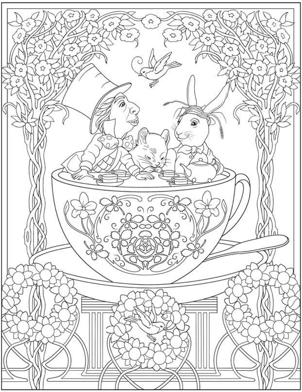 Coloriage Dessiner Disney Adulte basique