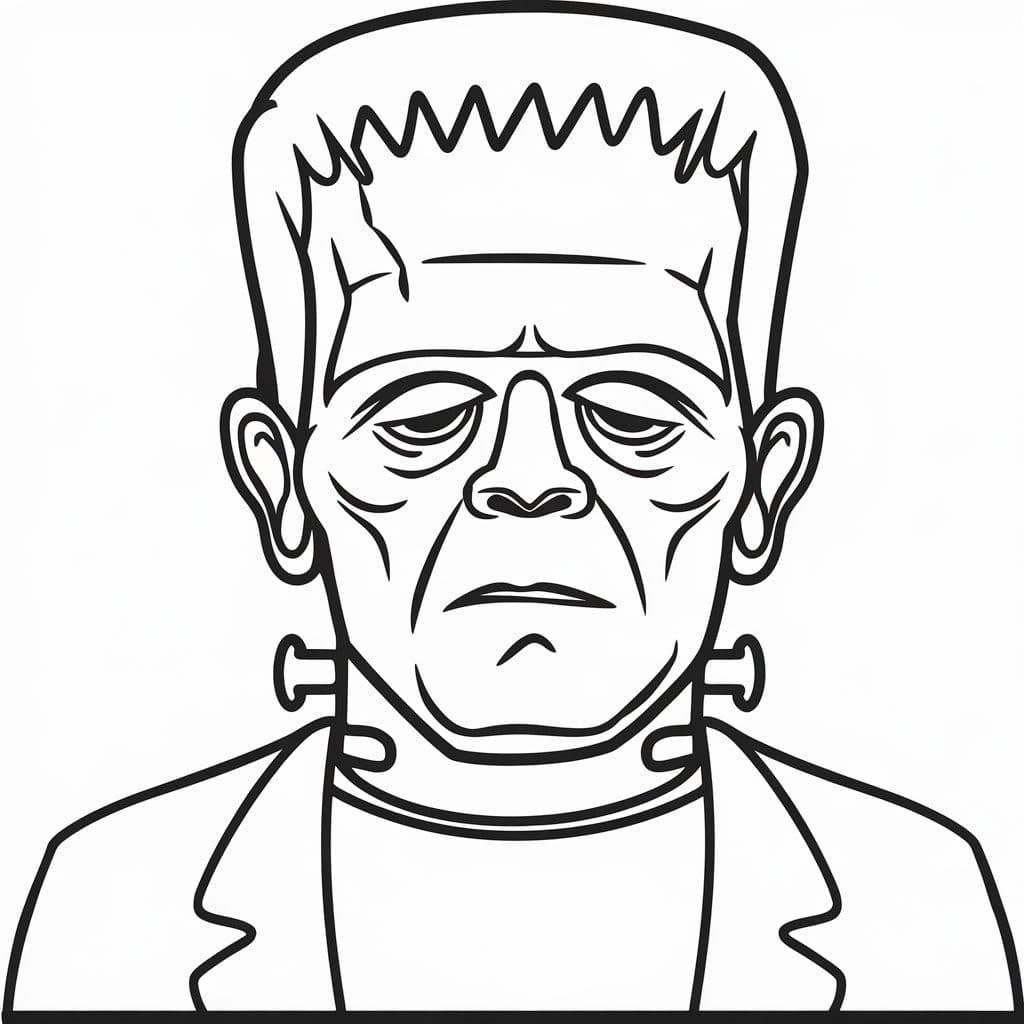 Coloriage Dessiner Frankenstein de base