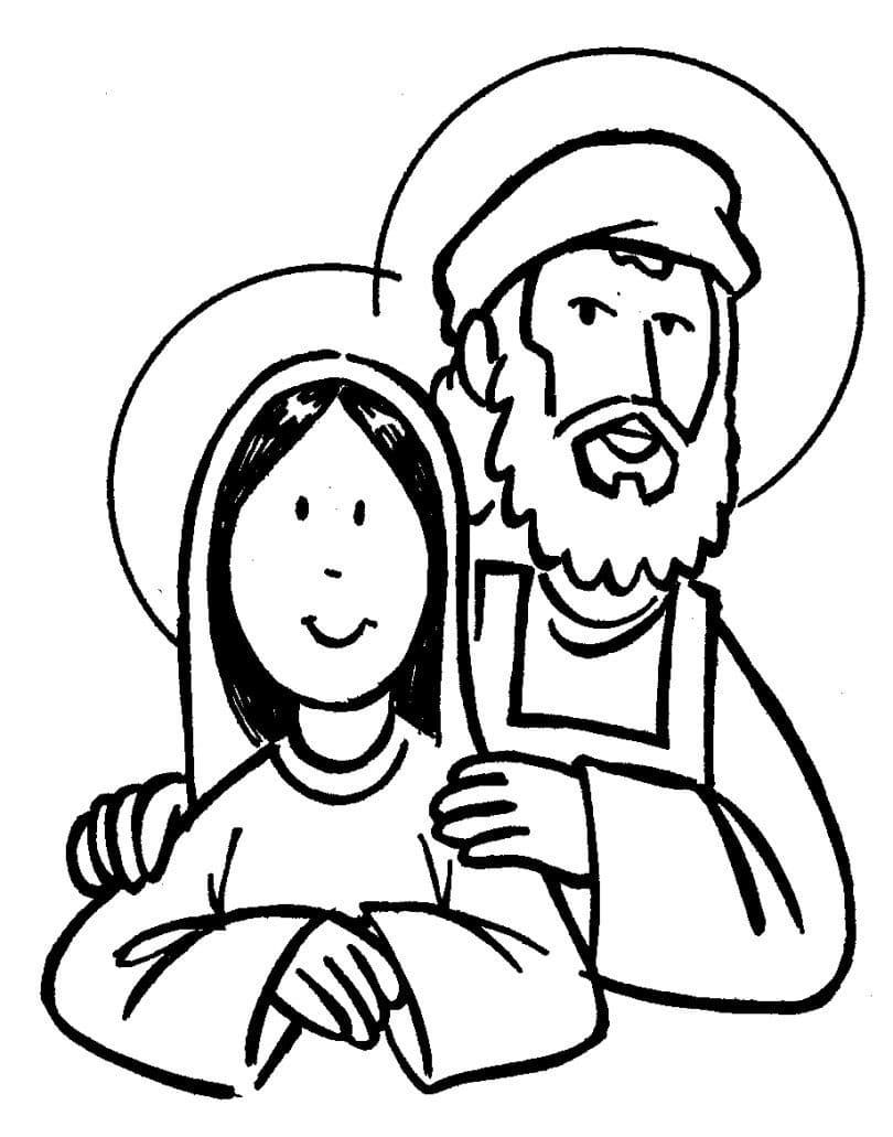 Coloriage Dessiner image de Saint Joseph