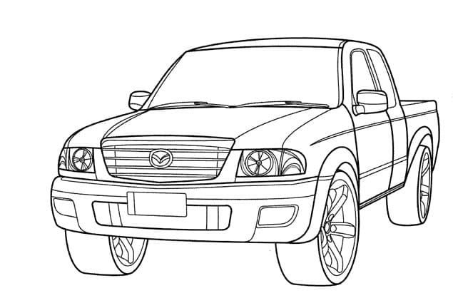 Coloriage Dessiner Mazda 4 x 4