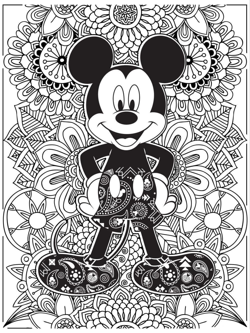 Coloriage Dessiner Mickey Mouse Disney Adulte