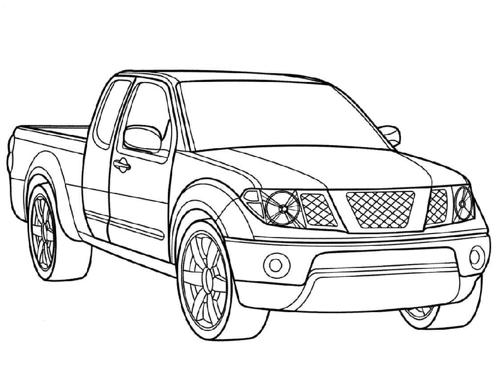 Coloriage Dessiner Pick-up 4x4