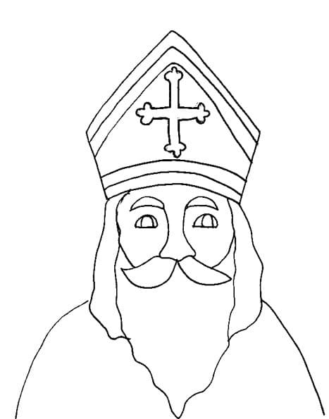 Coloriage Dessiner Saint Nicolas de façon amusante