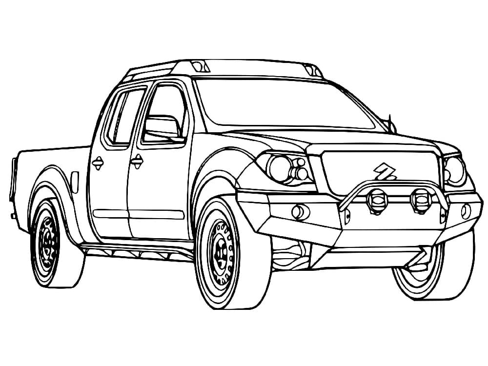 Coloriage Dessiner Suzuki 4x4