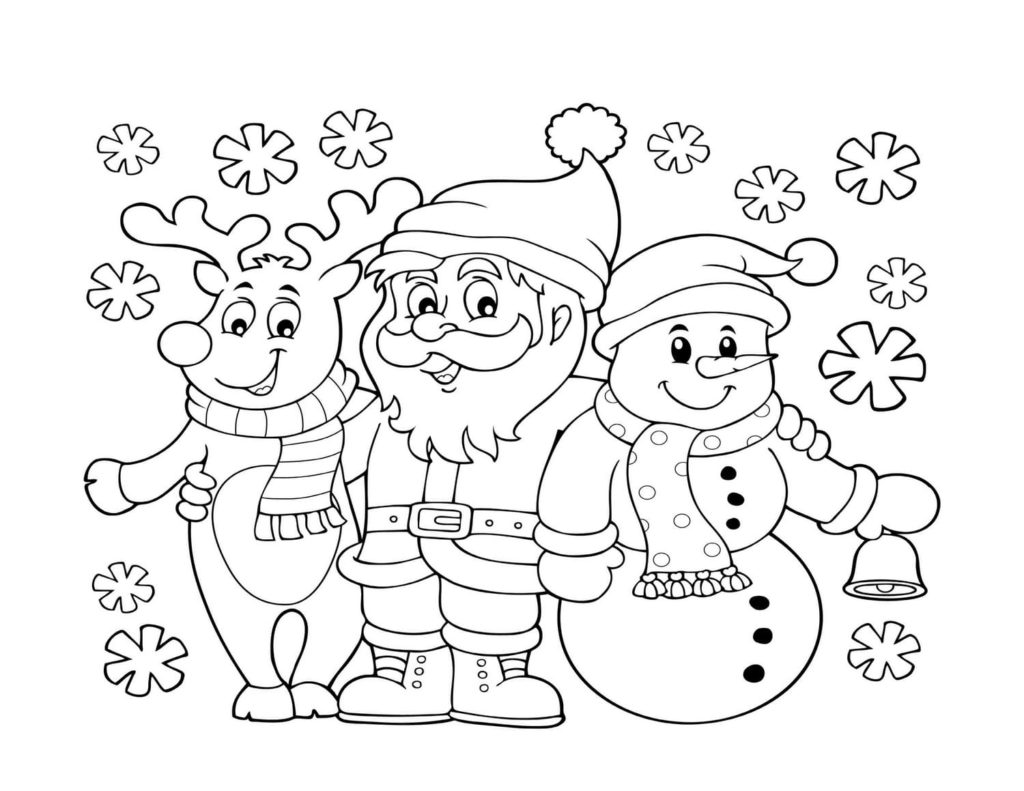 Coloriage Dessiner un renne de Noël à imprimer