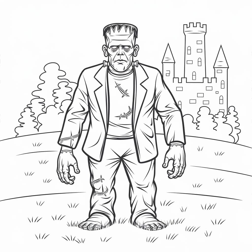 Coloriage Frankenstein à imprimer