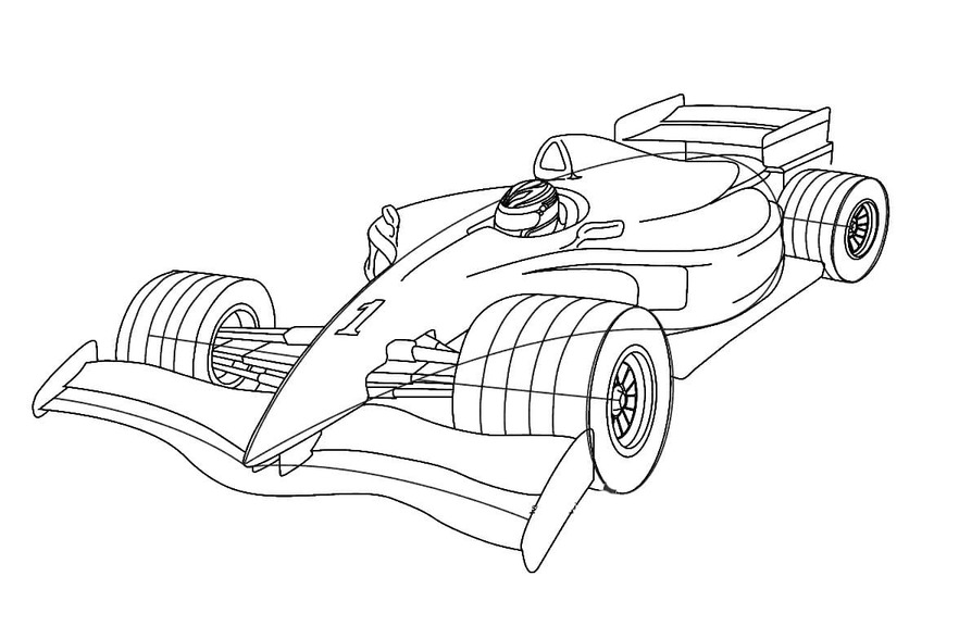 Coloriage Formule 1 - Page 10