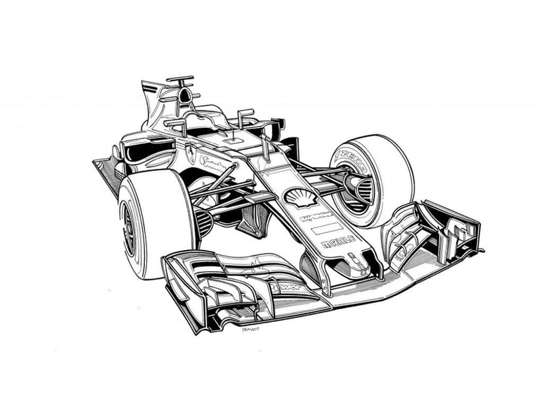 Coloriage Formule 1 - Page 14