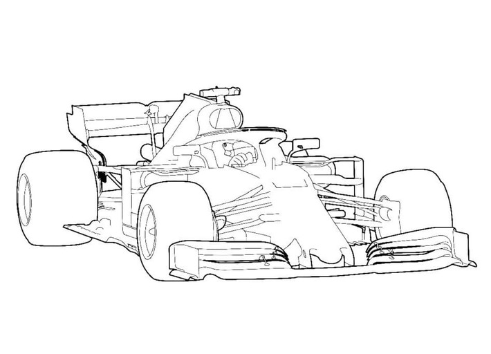 Coloriage Formule 1 - Page 22