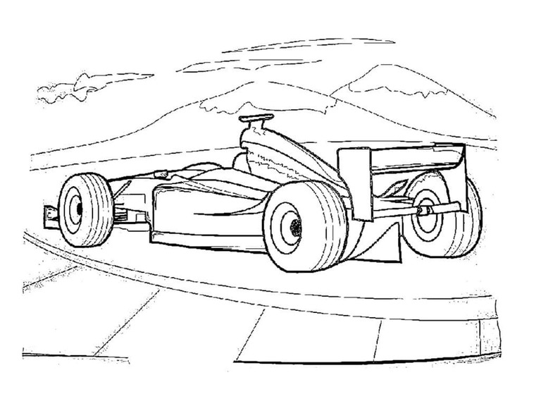 Coloriage Formule 1 – Page 25 à imprimer