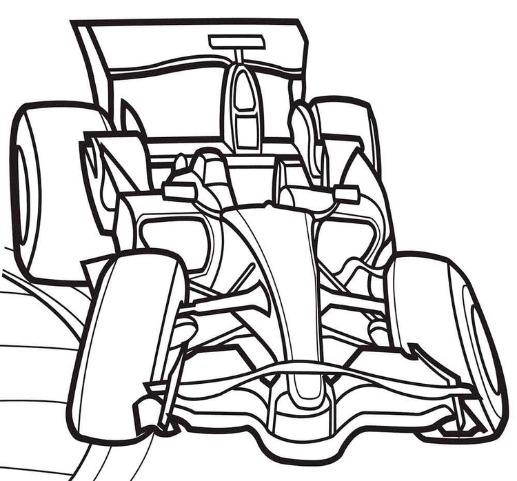 Coloriage Formule 1 - Page 34