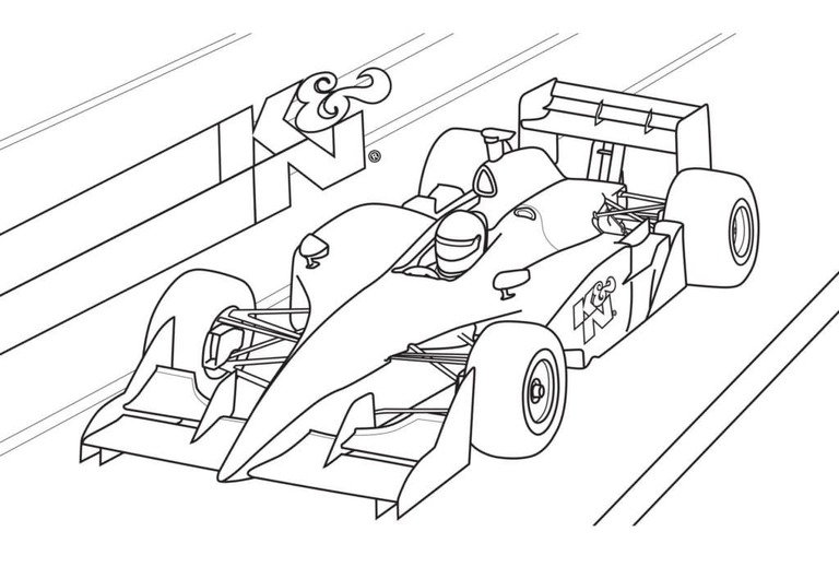 Coloriage Formule 1 – Page 4 à imprimer