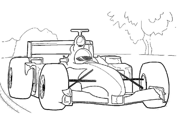 Coloriage Formule 1 – Page 5 à imprimer