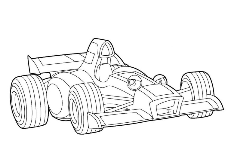 Coloriage Formule 1 - Page 7