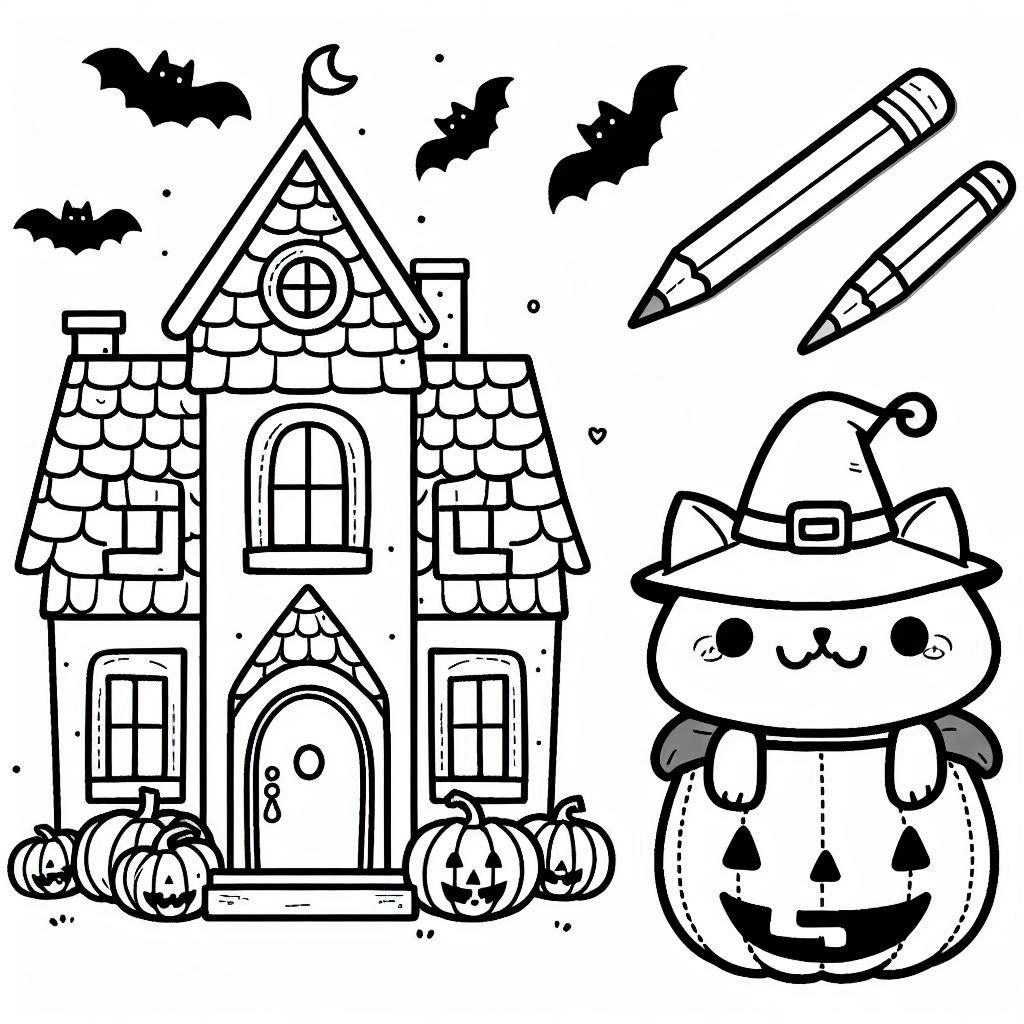 Coloriage Halloween Adultes facile