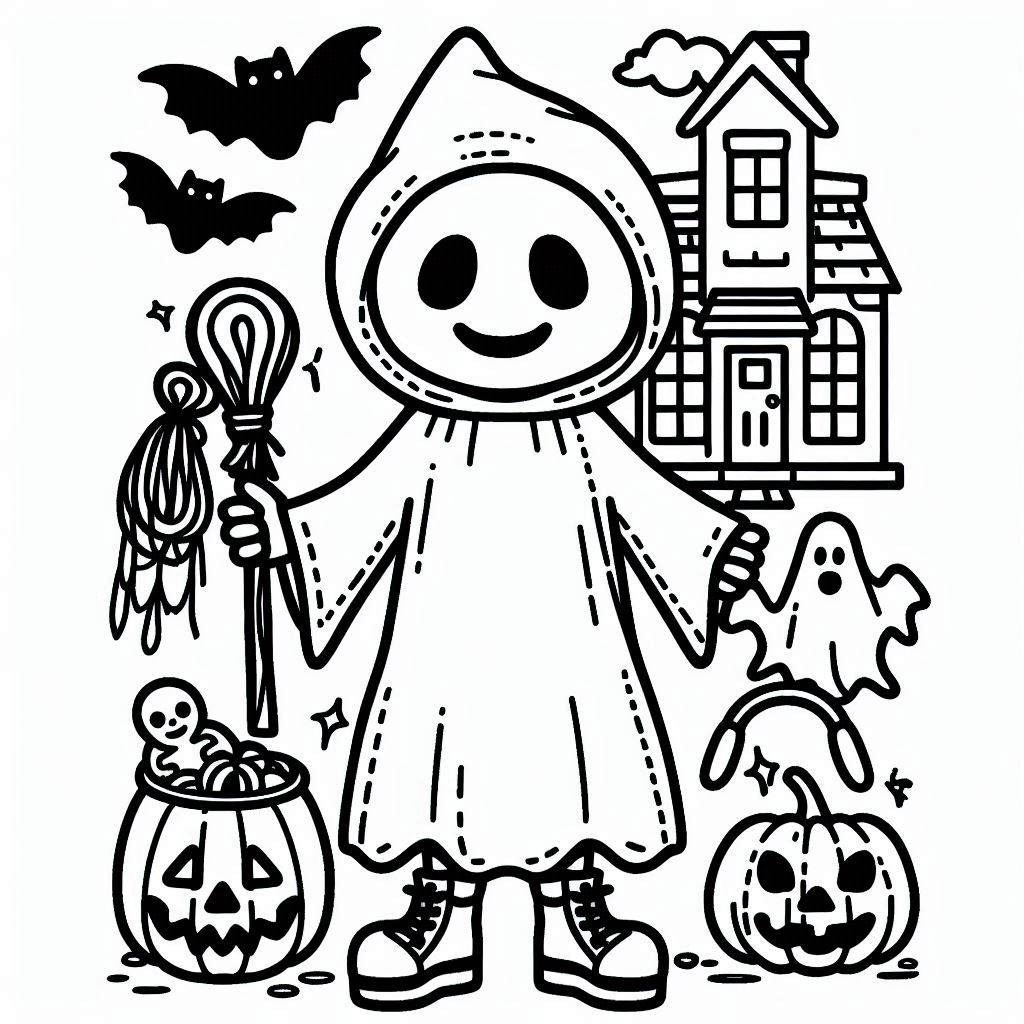 Coloriage Halloween Adultes gratuit