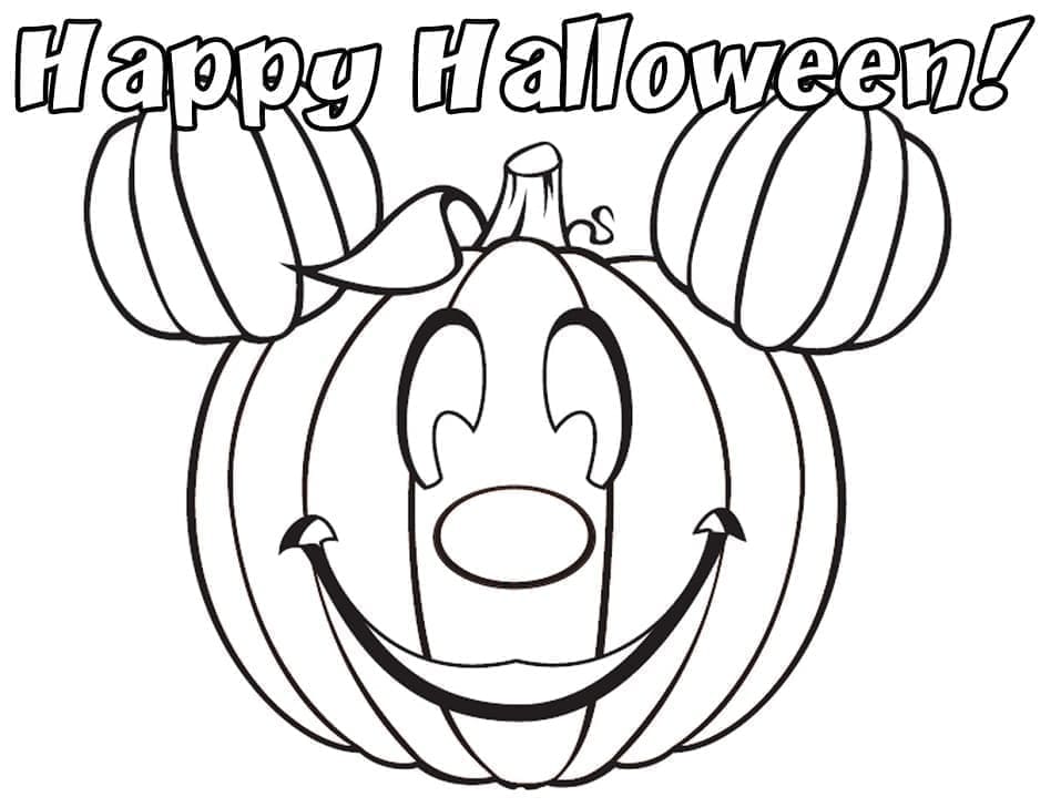 Coloriage Halloween de Disney pour les enfants