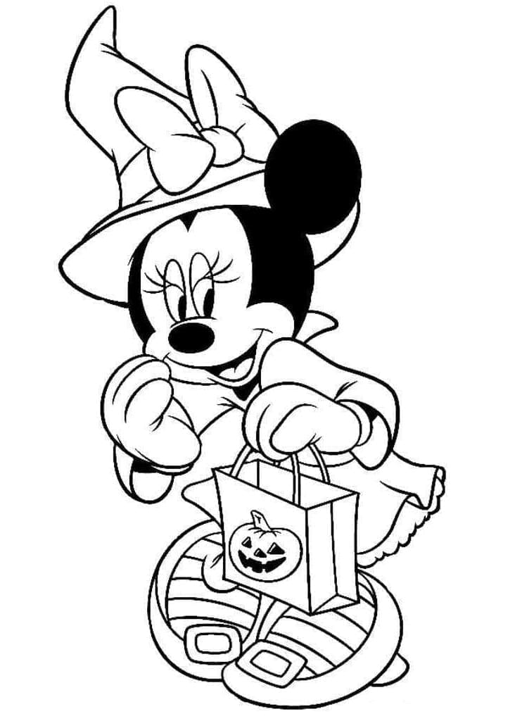 Coloriage Halloween Disney très cool