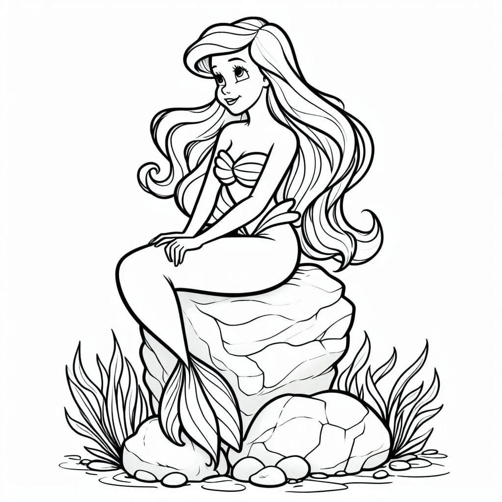 Coloriage La Petite Sirène 3