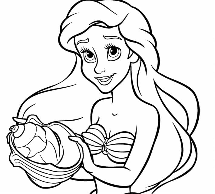 Coloriage La Petite Sirène 5