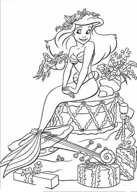 Coloriage Plan gratuit de La Petite Sirène