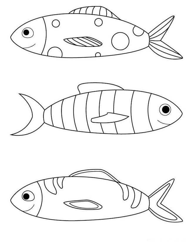 Coloriage Poisson d'avril - feuille 10