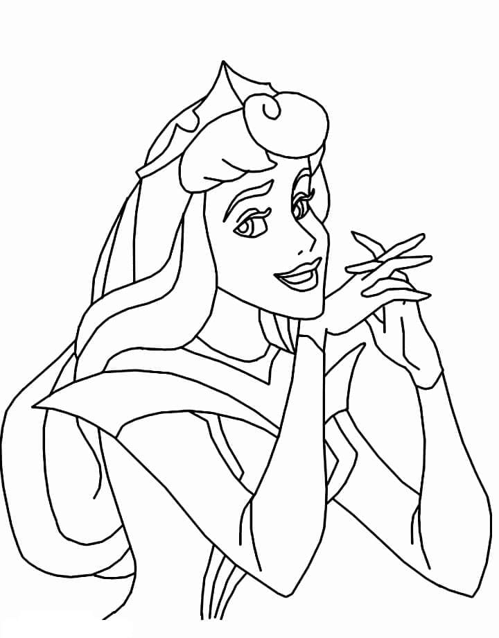 Coloriage Princesse Aurore de Disney à imprimer