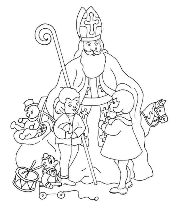 Coloriage Saint Nicolas - Page 2