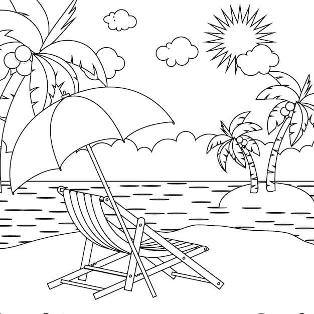 Coloriage Adulte Paysage Joli