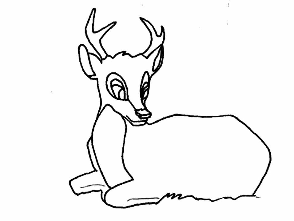 Coloriage Cerfs gratuits pour les enfants