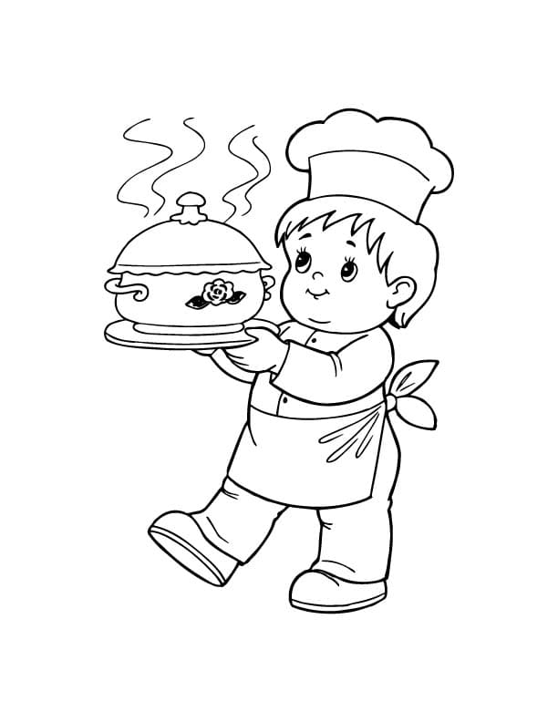 Coloriage Cuisiner de base