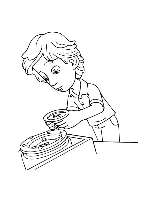 Coloriage Cuisinier 8